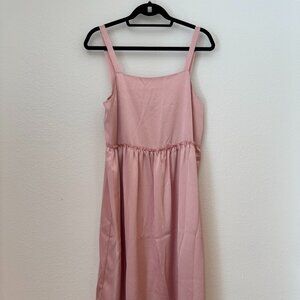 Anthropologie Steele Blush Pink Midi Dress.
